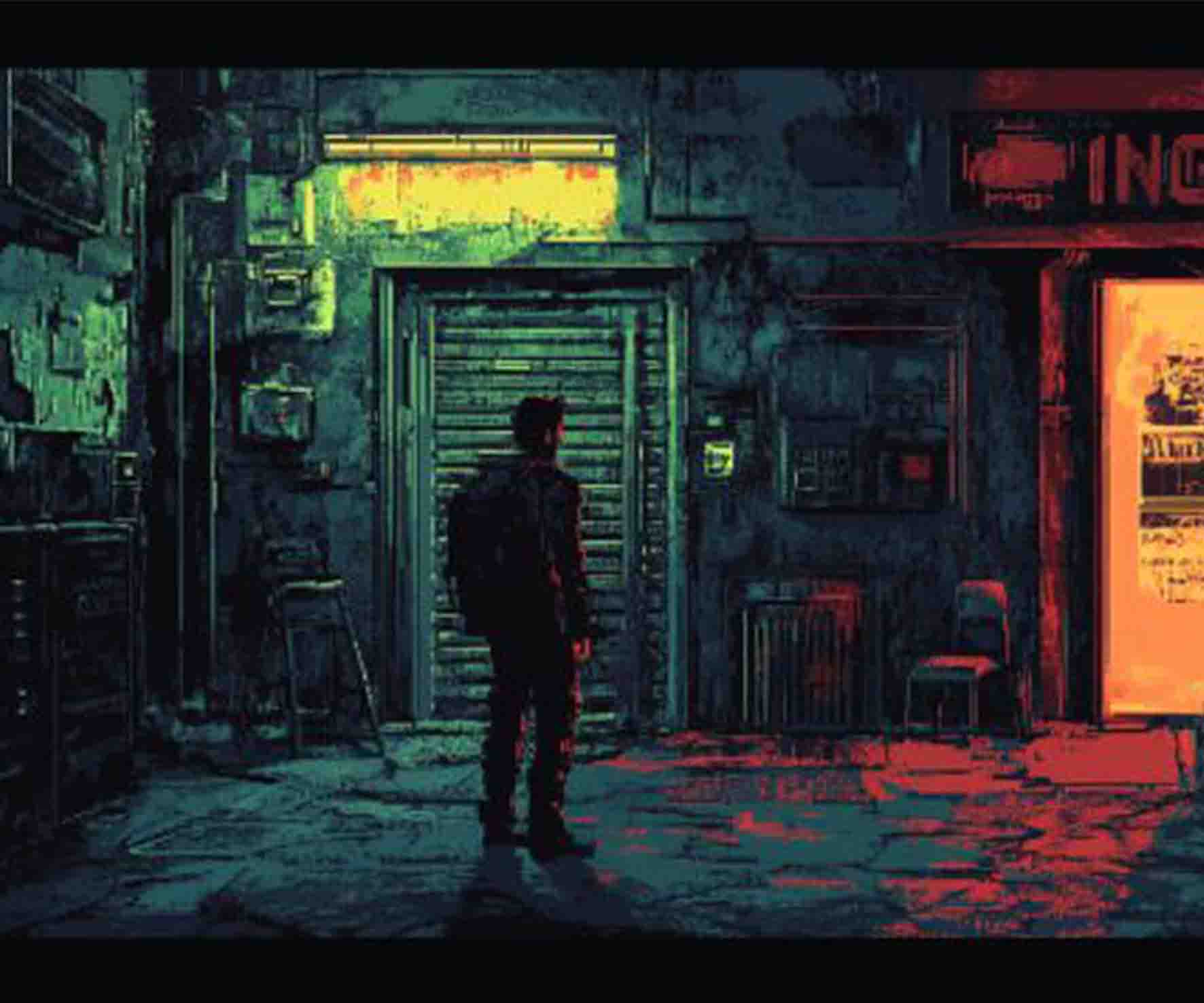 Podkładka pod mysz Cyberpunkowa Noc S Podkładka pod mysz Cyberpunkowa Noc S