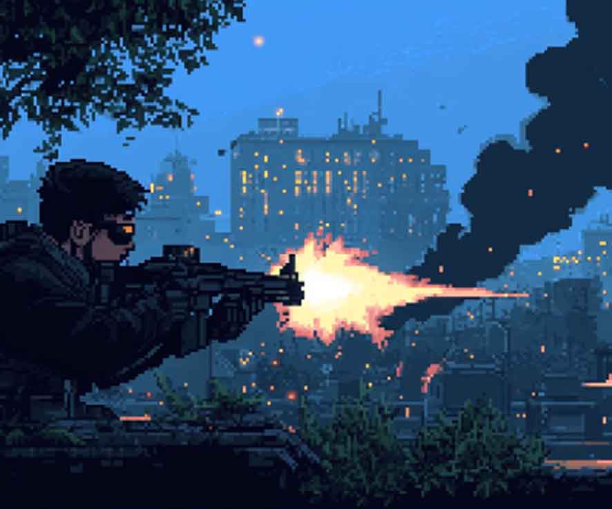 Podkładka pod mysz Pikselowy Bohater S Podkładka pod mysz Pikselowy Bohater S