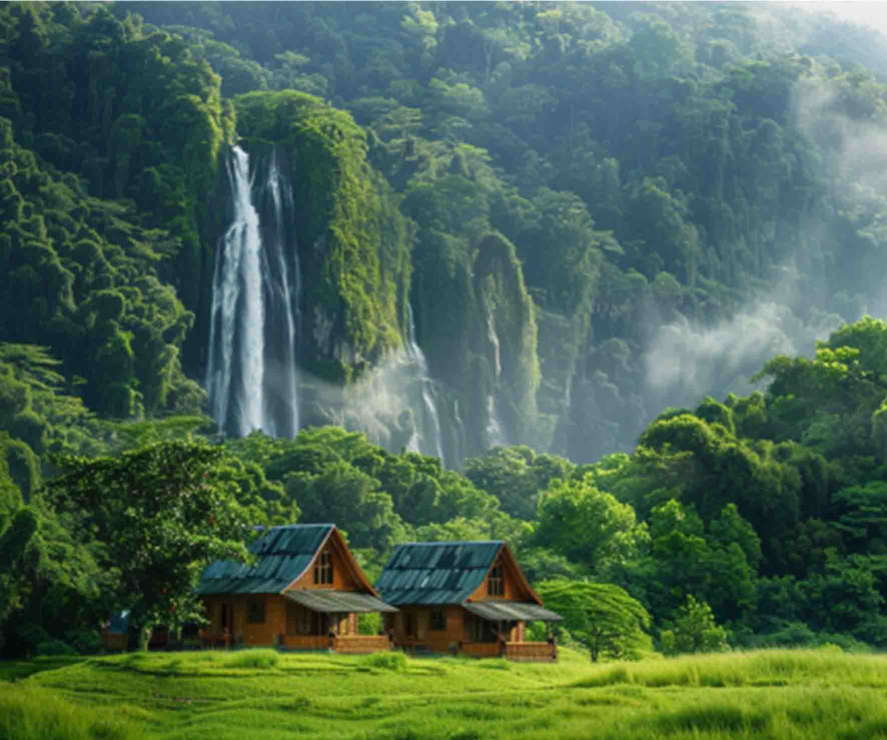 Podkładka pod mysz drewniane chaty S