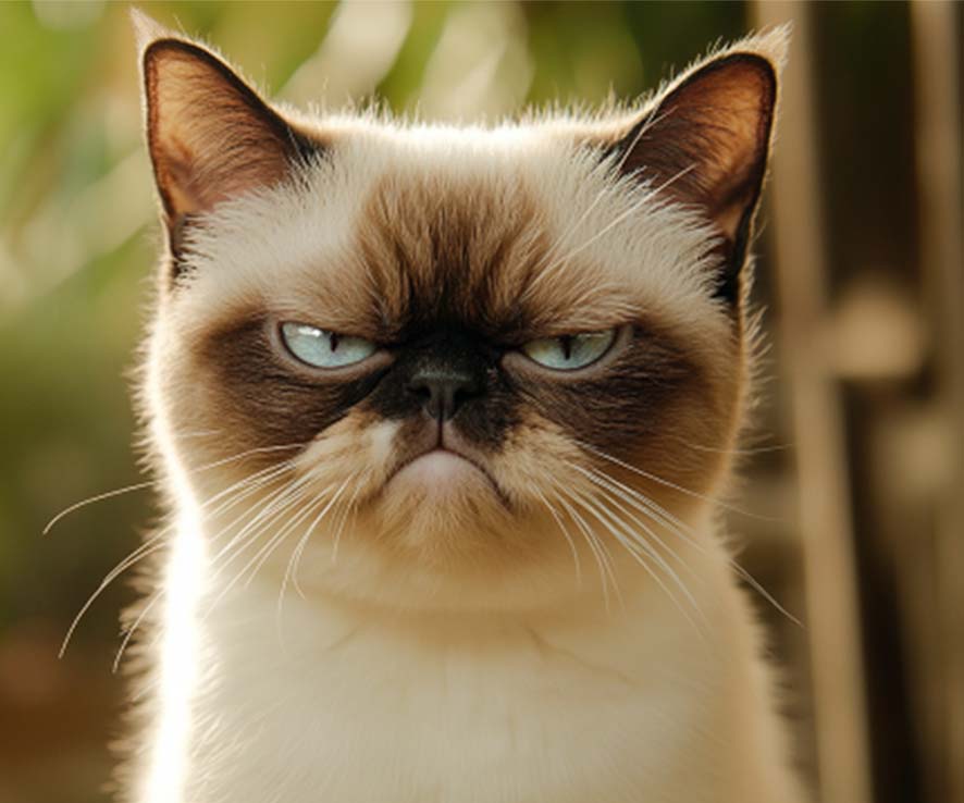 Podkładka pod mysz Kot Grumpy Face S Podkładka pod mysz Kot Grumpy Face S