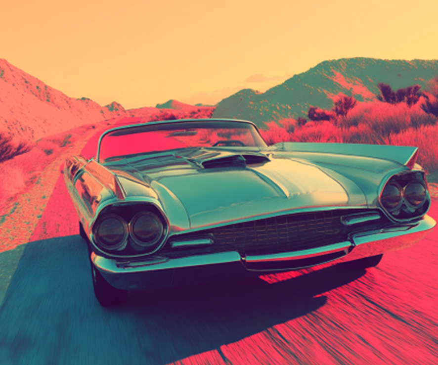 Podkładka pod mysz Retro samochód S Podkładka pod mysz Retro samochód S